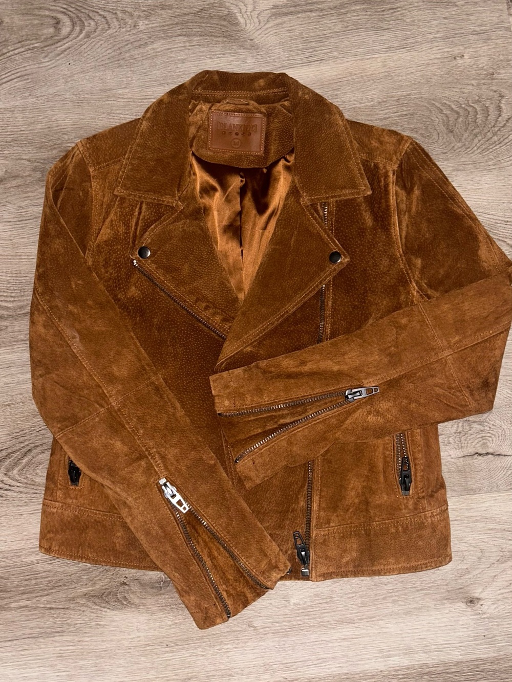 BLANKNYC Suede Moto Jacket